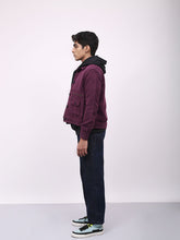 Load image into Gallery viewer, Wine Tweed Jacket Male
