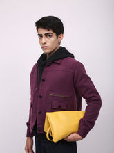 Load image into Gallery viewer, Wine Tweed Jacket Male

